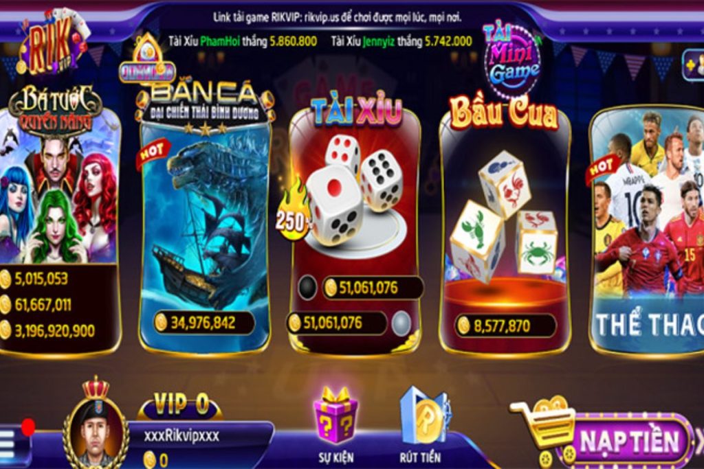 Cổng game RikVIP